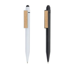 Bolígrafo touch con clip bambú BALI