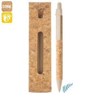 Bolígrafo con funda de corcho natural