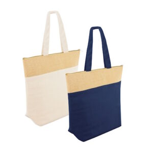 Bolsa isotérmica de algodón y yute laminado Uziel