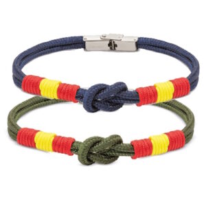 Pulsera bandera España nudo marinero