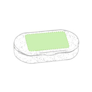 Pastillero de fibra de bambú ovalado - Imagen 3