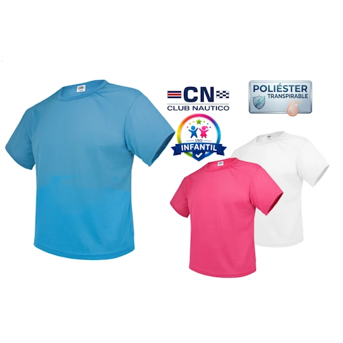 Camiseta técnica lisa infantil Club Náutico