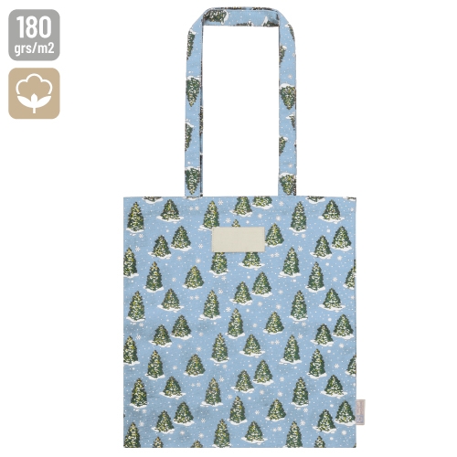Bolsa de algodón reciclado navideña - Imagen 4