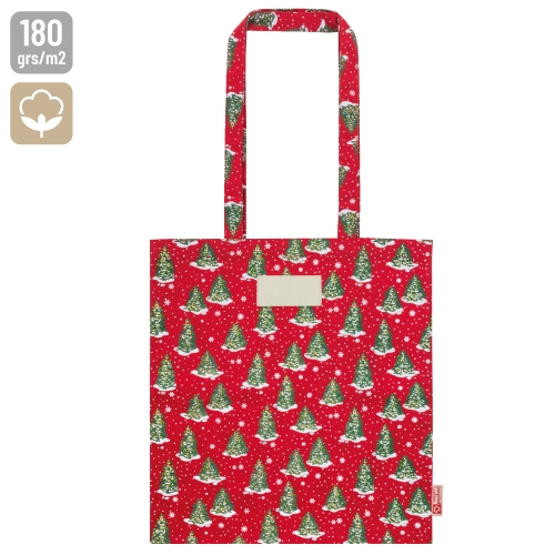 Bolsa de algodón reciclado navideña - Imagen 3
