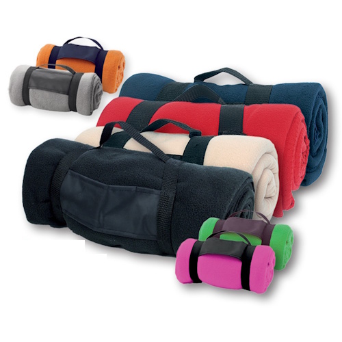 Manta Polar con Funda y Asa 130×160 cm