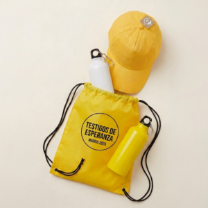 Pack Peregrino Bidón + Mochila + Gorra Visita Papal 2026