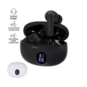 Auriculares Bluetooth 5.4 con Base de Carga y Pantalla