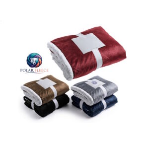 Manta Coral Fleece y Sherpa Personalizada 125 x 160 cm